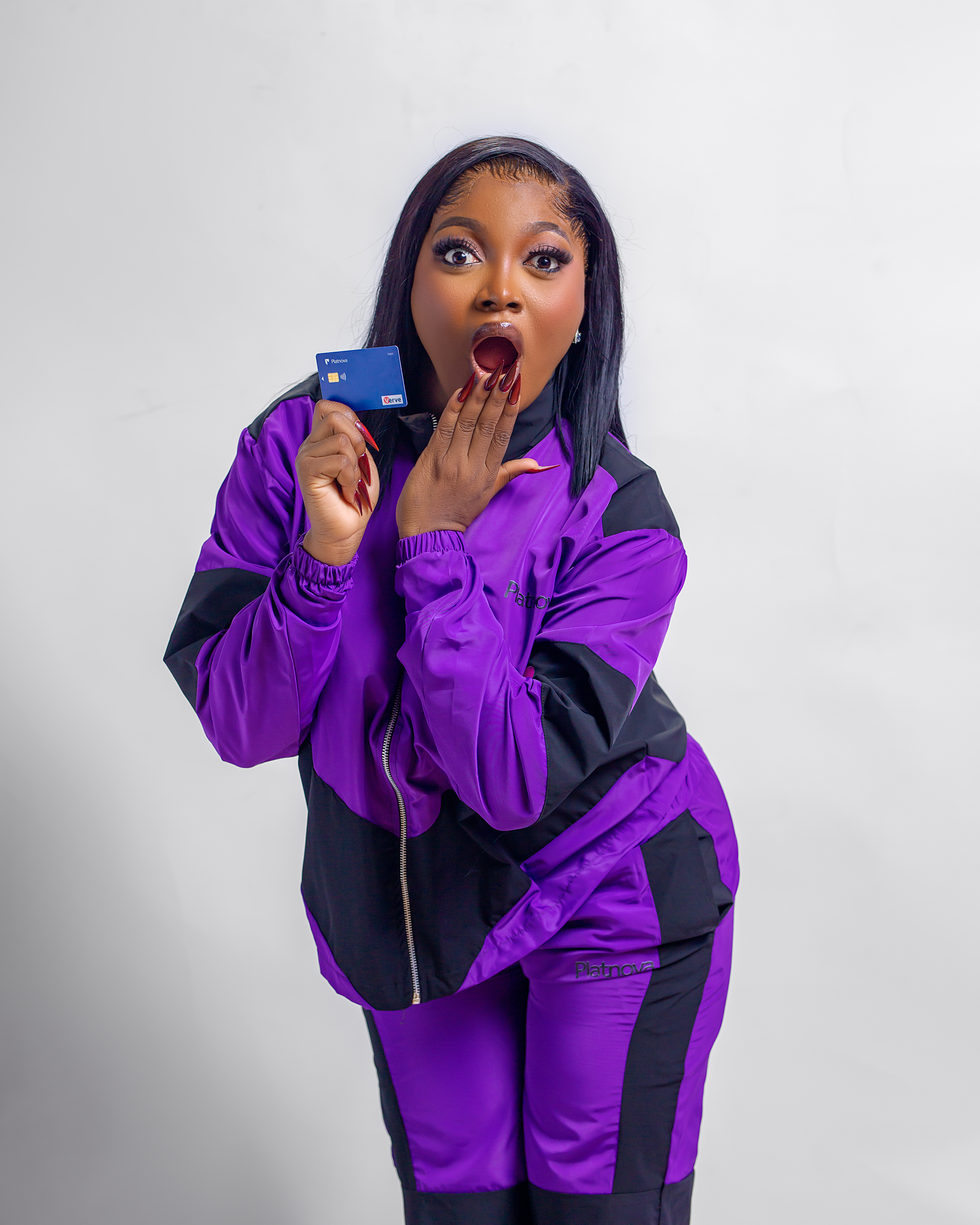 Happy woman with USD account