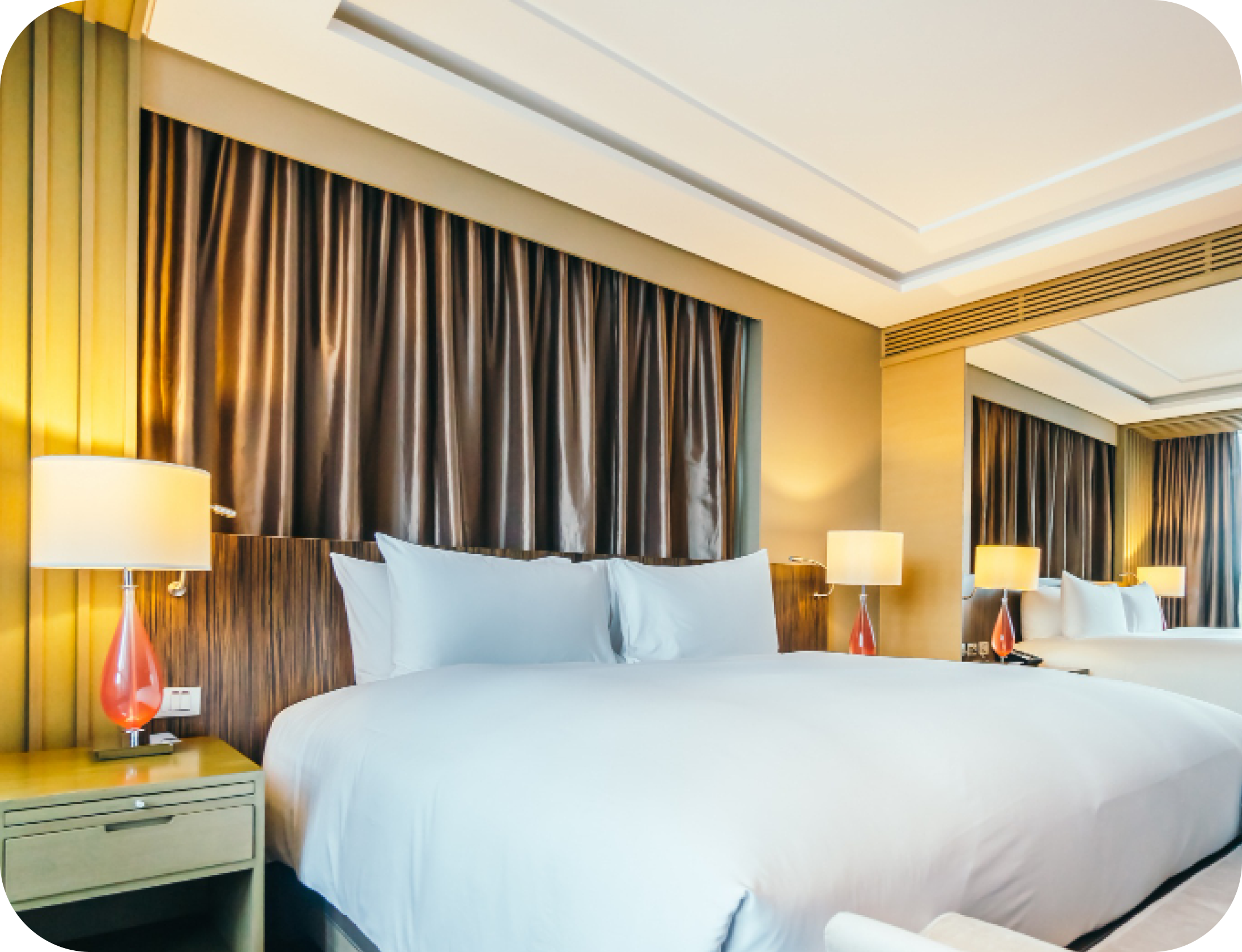 Luxury hotel room